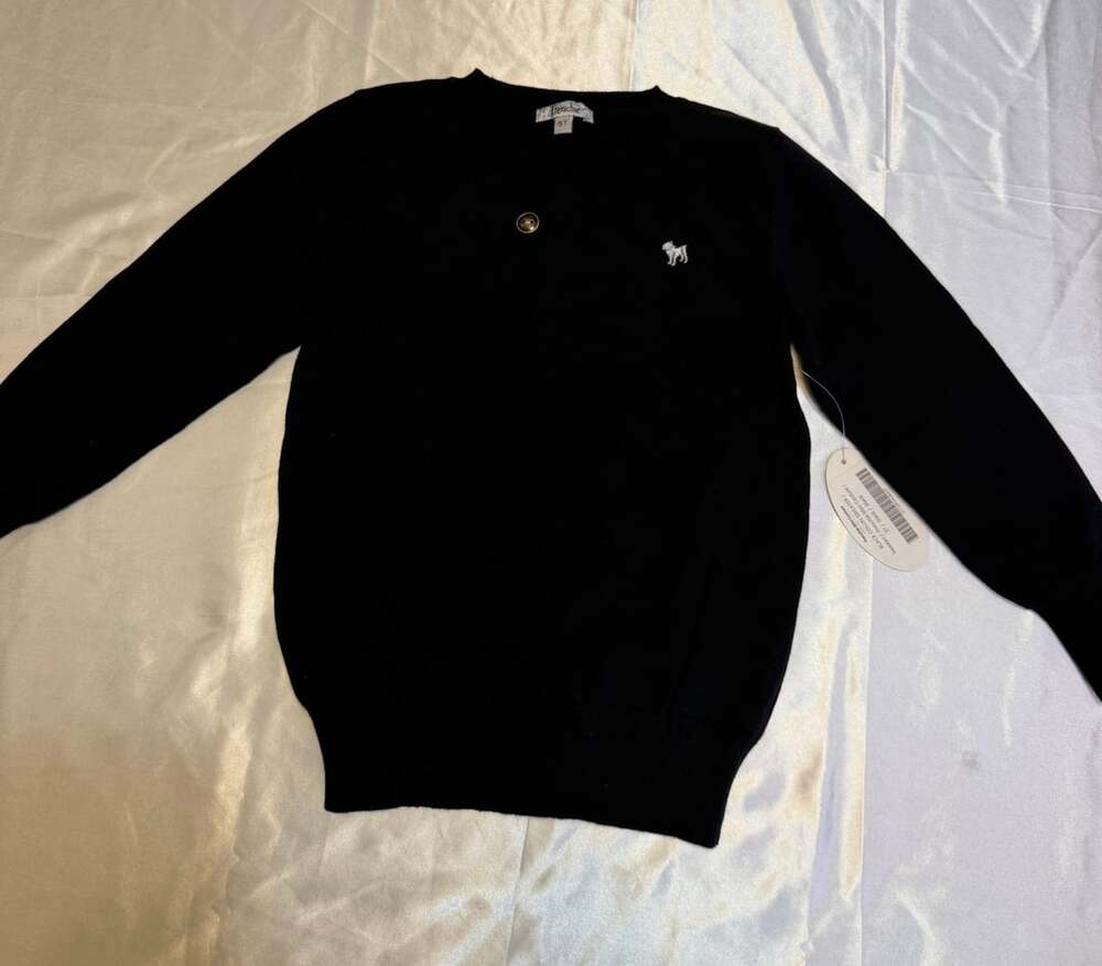 Frenchie Mini Couture Black Collin Sweater Size 5T